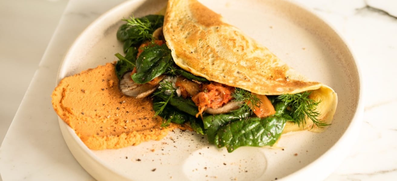 Omellette plate